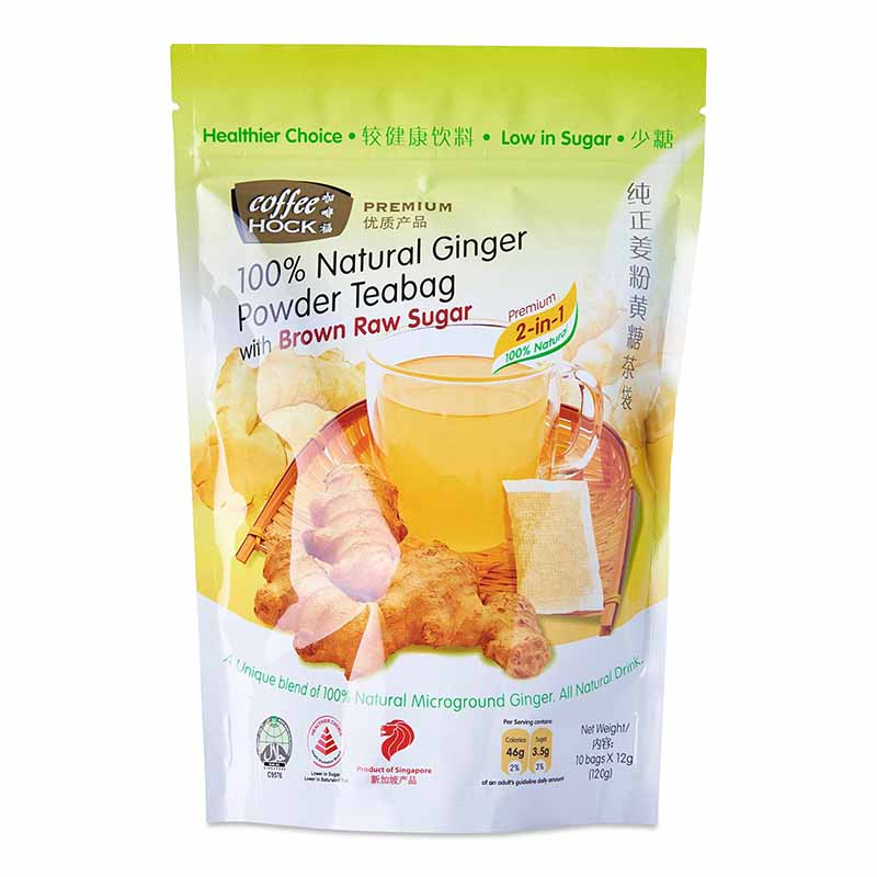 Coffee Hock 100% Ginger Tea Powder 10 x 12g