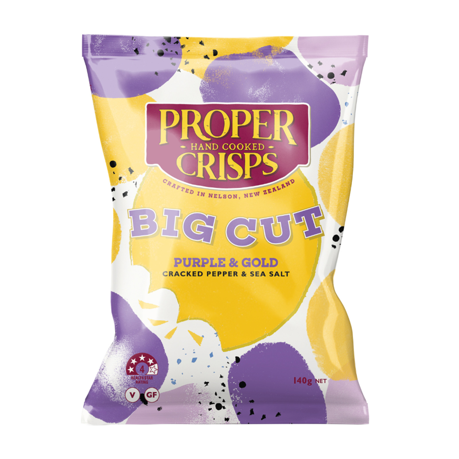 PROPER Big Cut Cracked Pepper & Salt Potato Chips