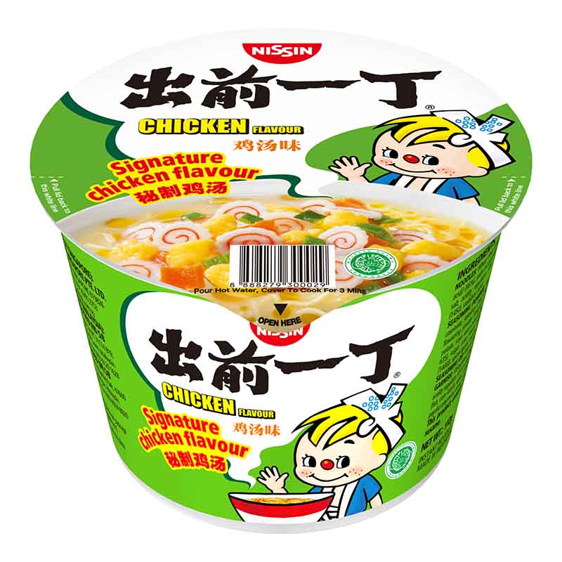 Nissin Chu Qian Yi Ding Chicken Instant Noodles Bowl