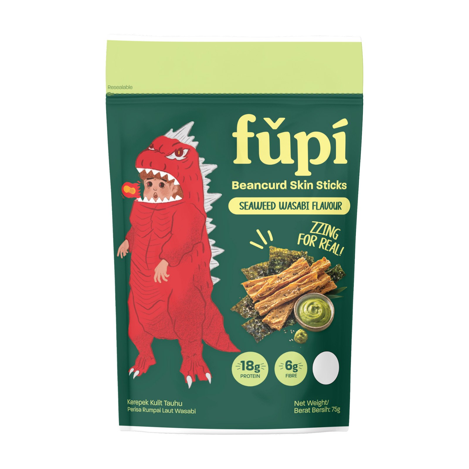 FUPI Beancurd Sticks Seaweed Wasabi
