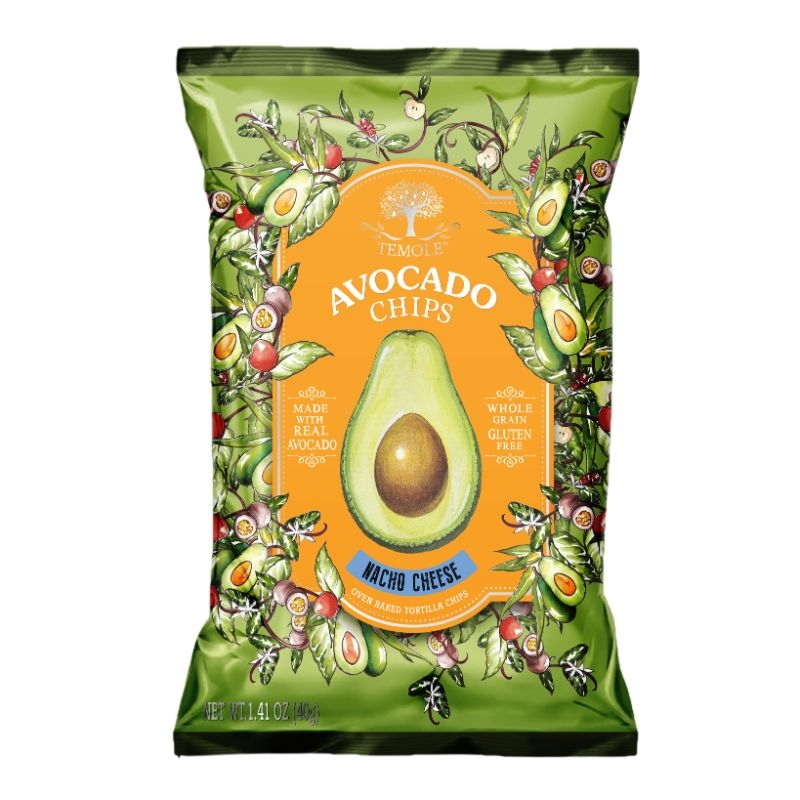 TEMOLE Nacho Cheese Avocado Chips