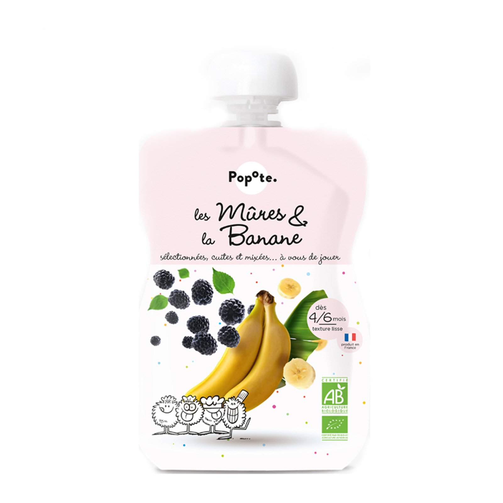 POPOTE Organic Blackberry & Banana Baby Puree