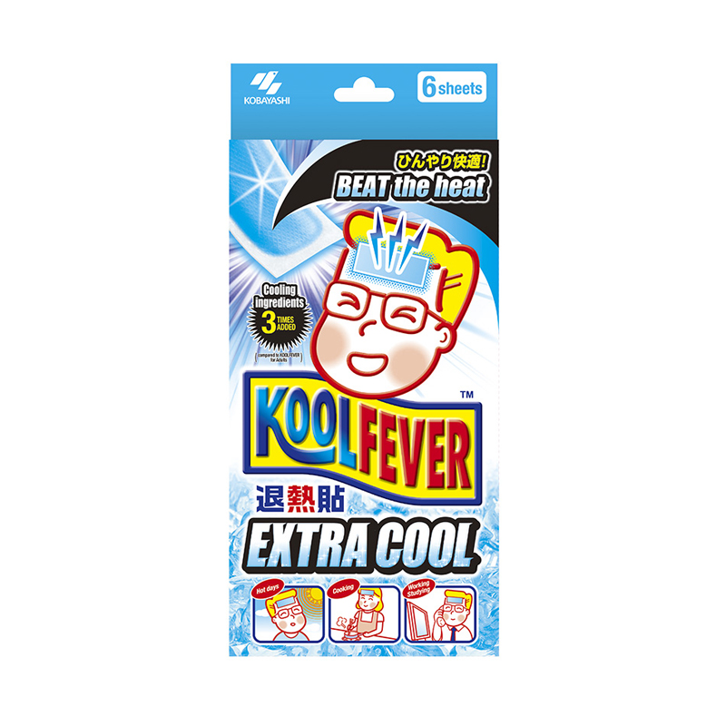Koolfever Adult Extra Cool Cooling Gel Sheets 6s