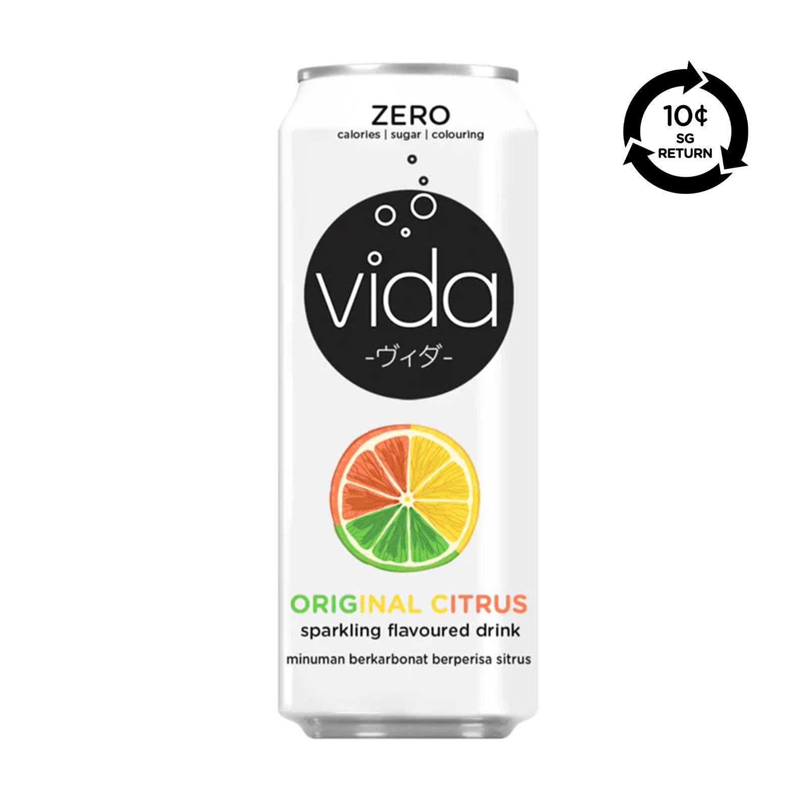 VIDA [Bcrs] VIDA Original Citrus Sparkling Drink Can