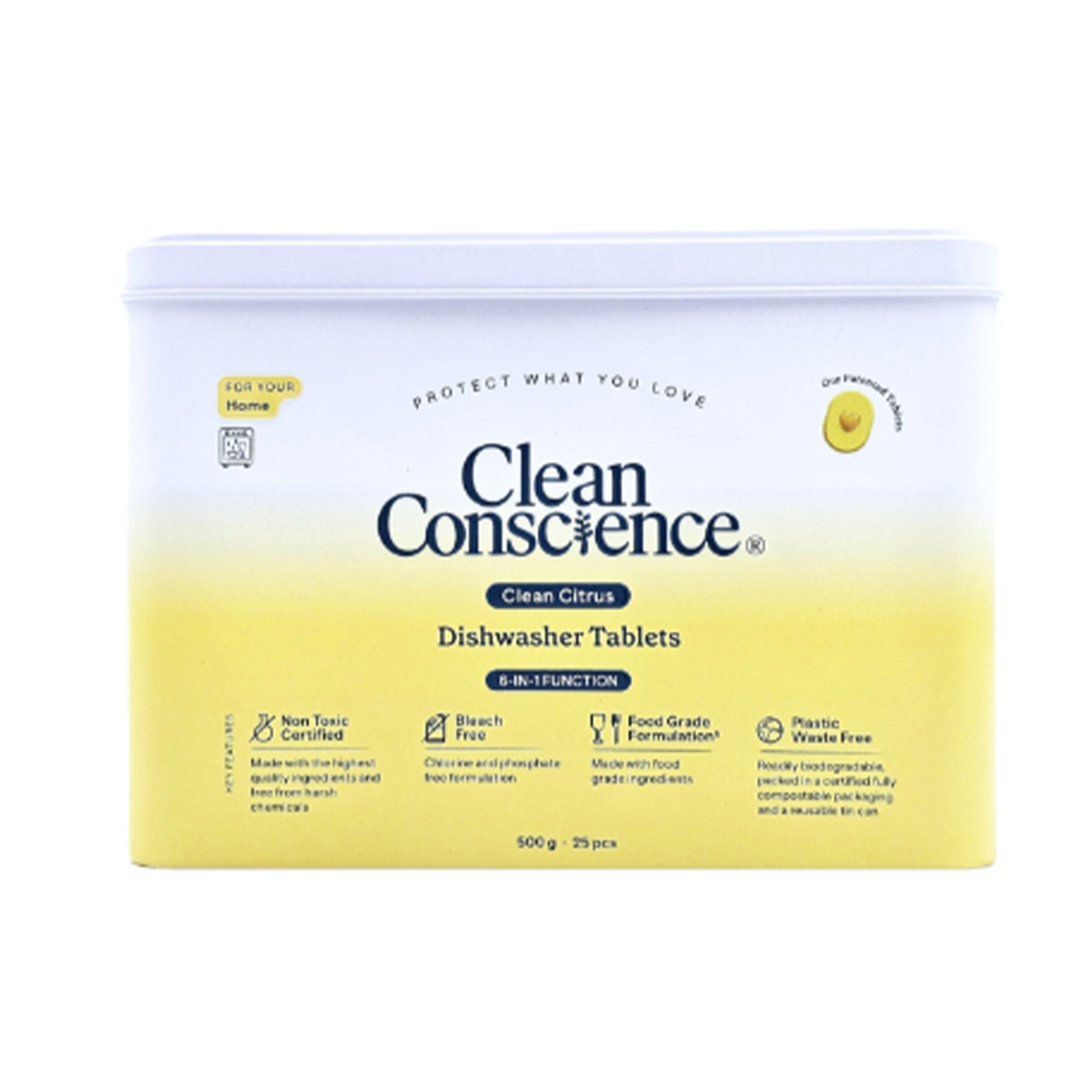 Clean Conscience Clean Citrus Dishwasher Tablets 25s 500g