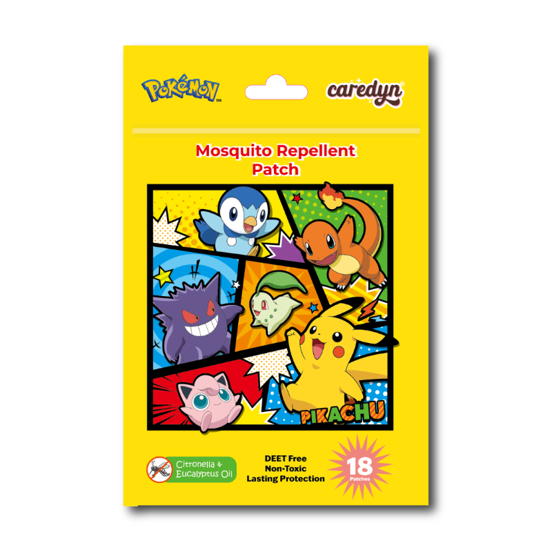 Caredyn Pokemon Mosquito Repellent Patches 18s