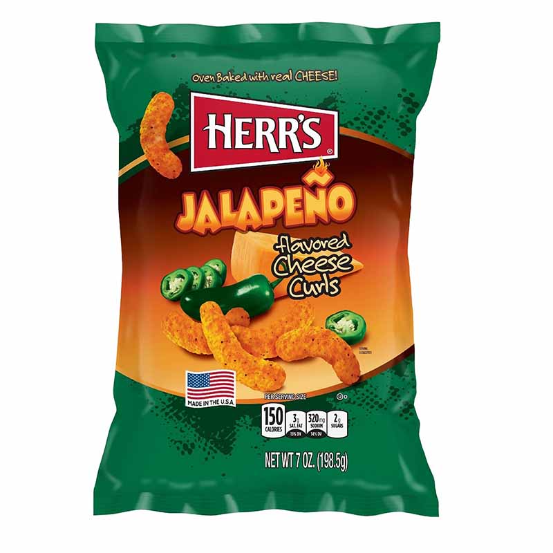 HERR'S Jalapeno Cheese Curls 7oz