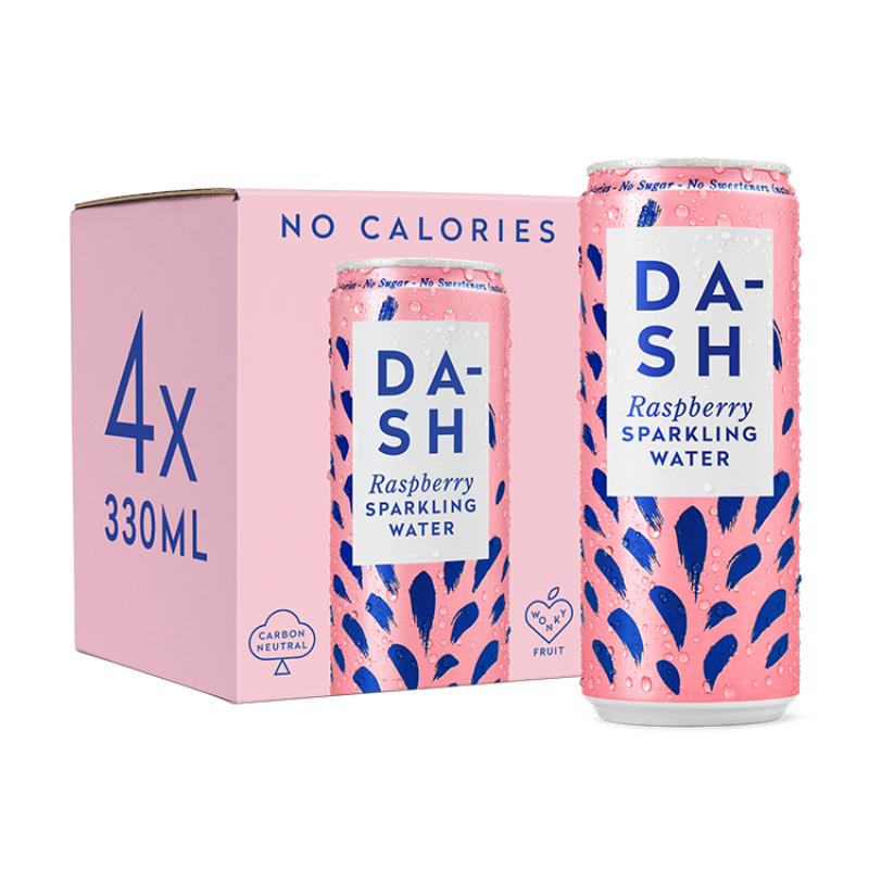 DASH WATER [Bcrs] DASH WATER Raspberry Sparkling Water
