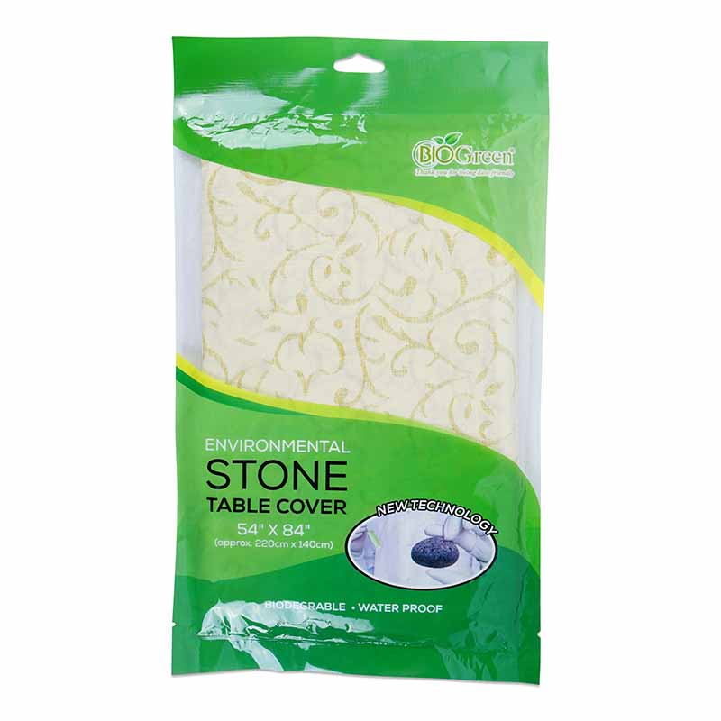 Biogreen Stone Rectangle Tablecover 1s