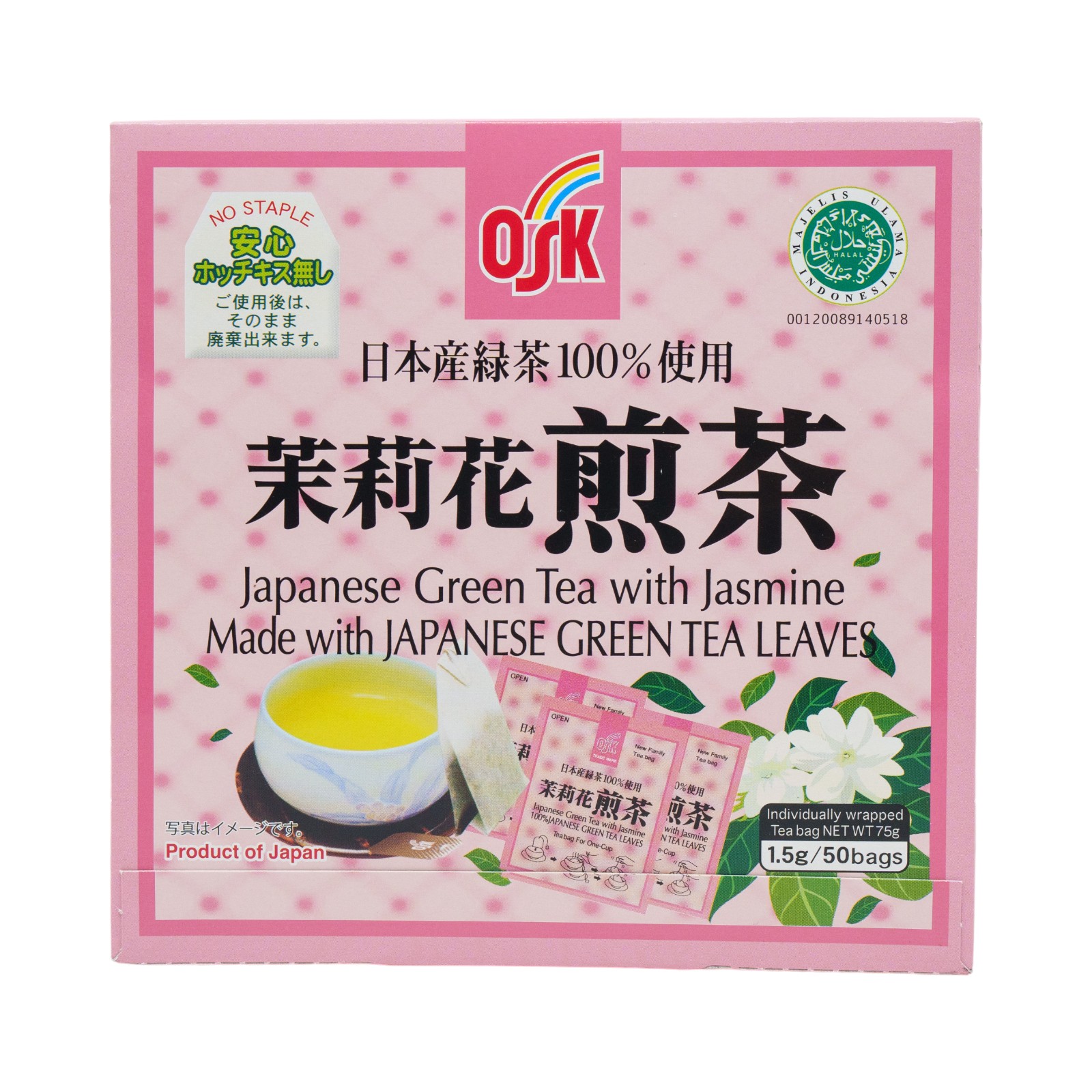 Osk Japanese Jasmine Green Teabags