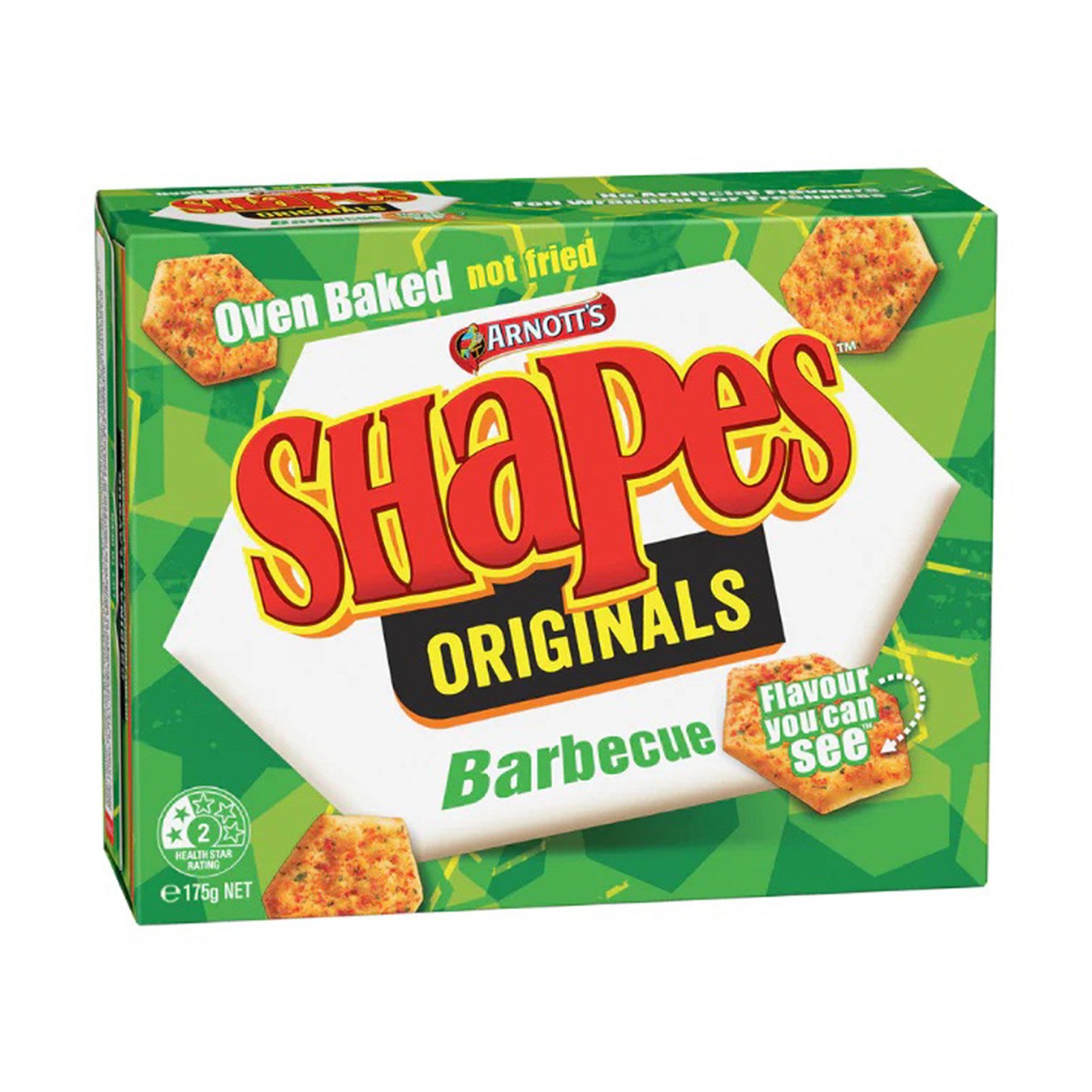 Arnott's Shapes BBQ Crackers 175g