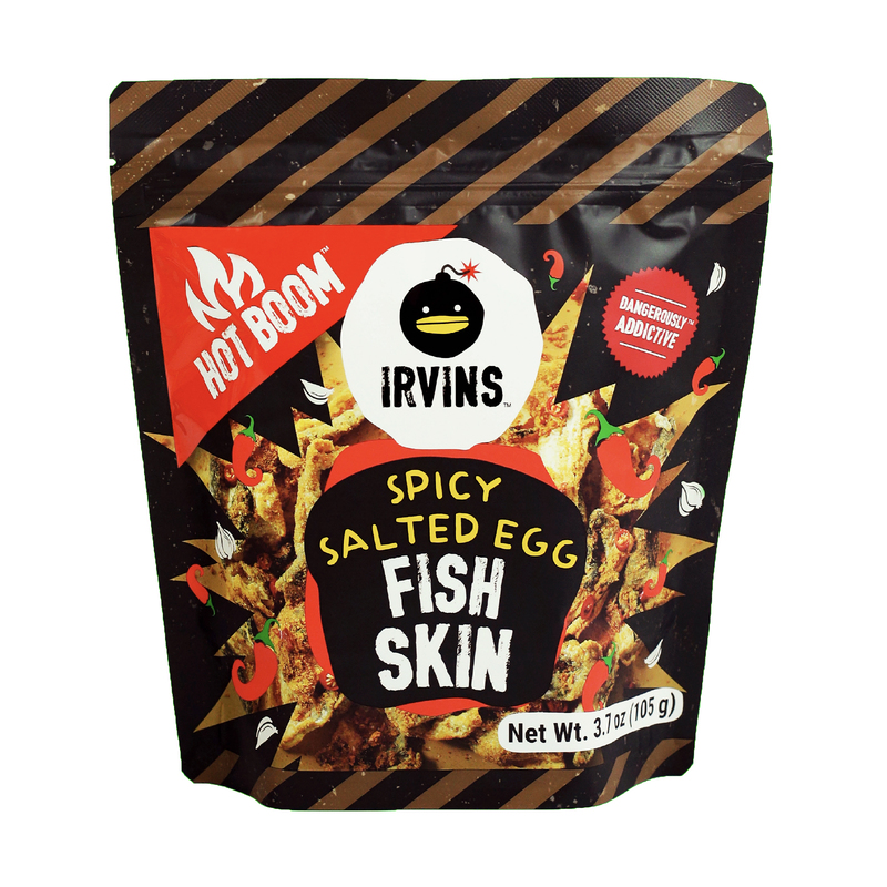 IRVINS Hot Boom Salted Egg Fish Skin Snacks