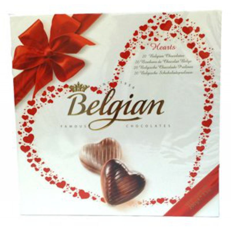Belgian Heart Shape Chocolate Gift Box 200g