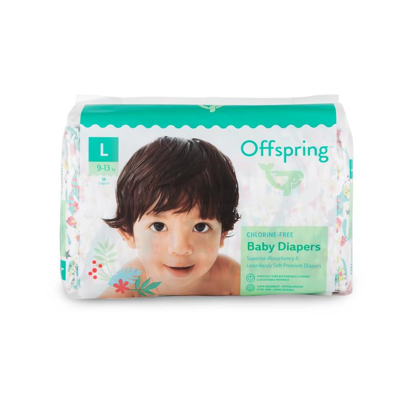 Offspring Fashion Size L Tape Diapers 36s