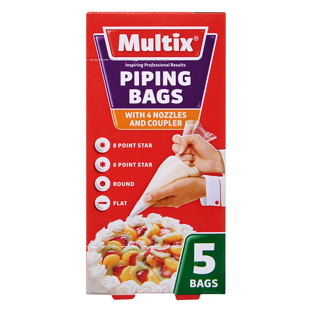 Multix Piping Bags with Nozzles and Coupler Kit 1 Set