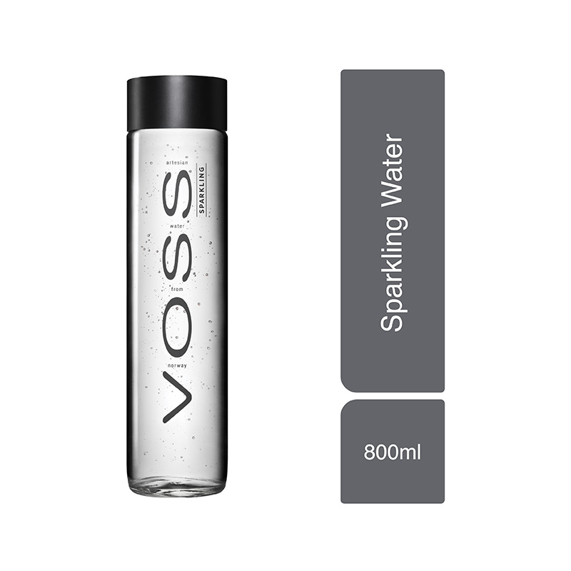 VOSS Sparkling Mineral Water Glass Bottle