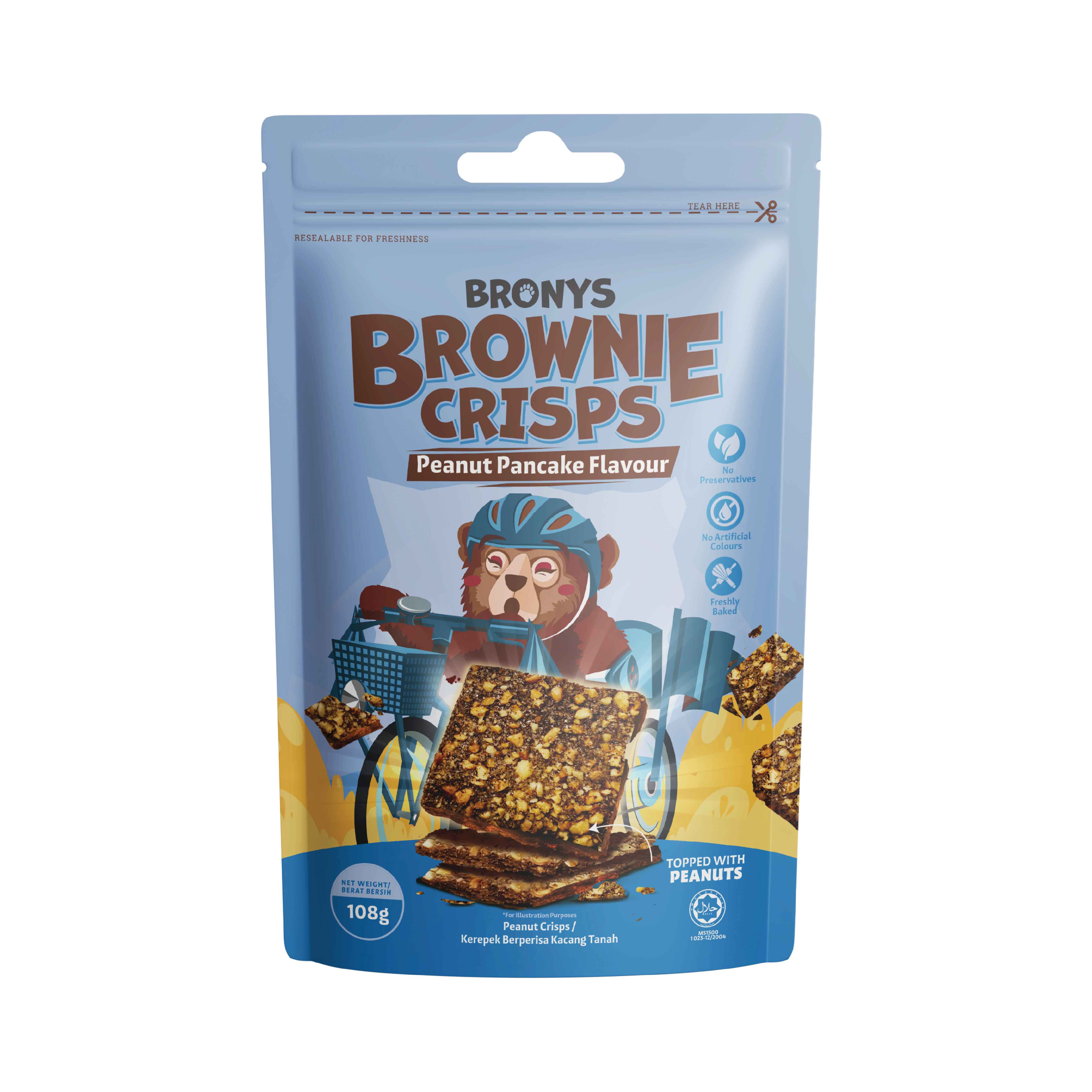 BRONYS Peanut Pancake Brownie Crisps