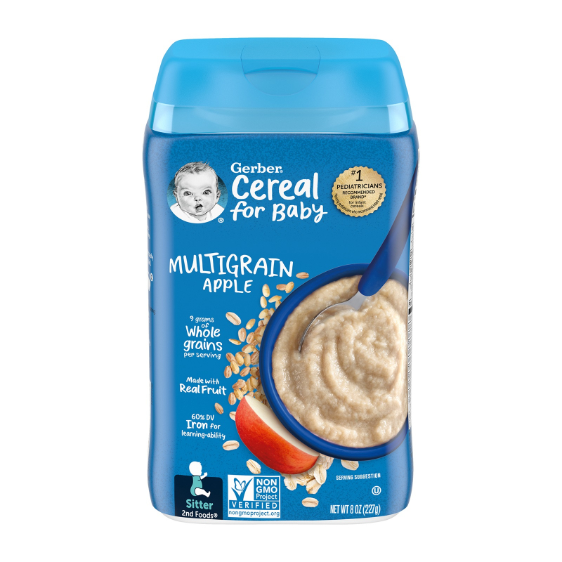 Gerber 6 Months+ Multigrain Apple Baby Cereal