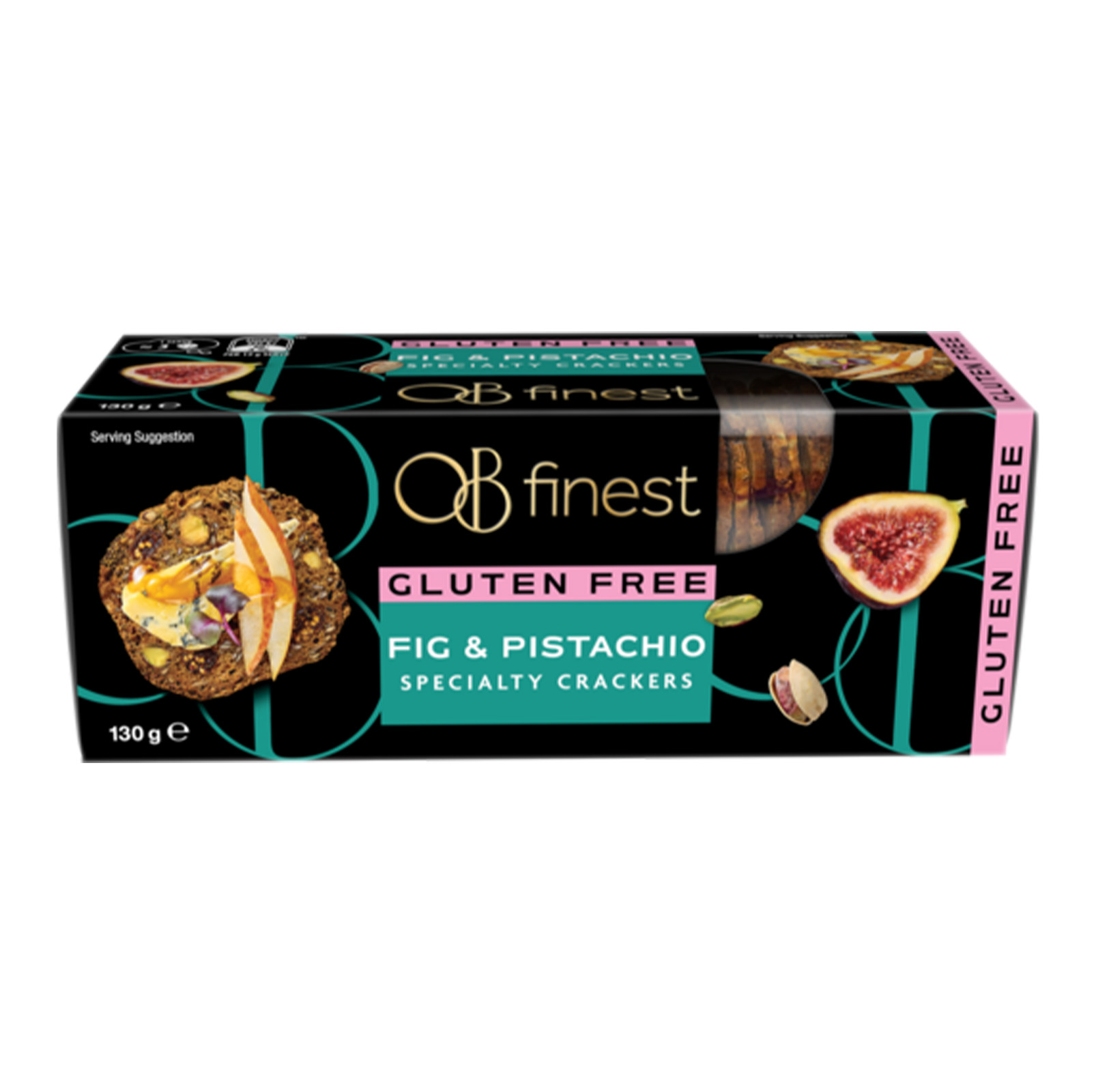 OB FINEST Specialty Gluten Free Fig & Pistachio Biscuits