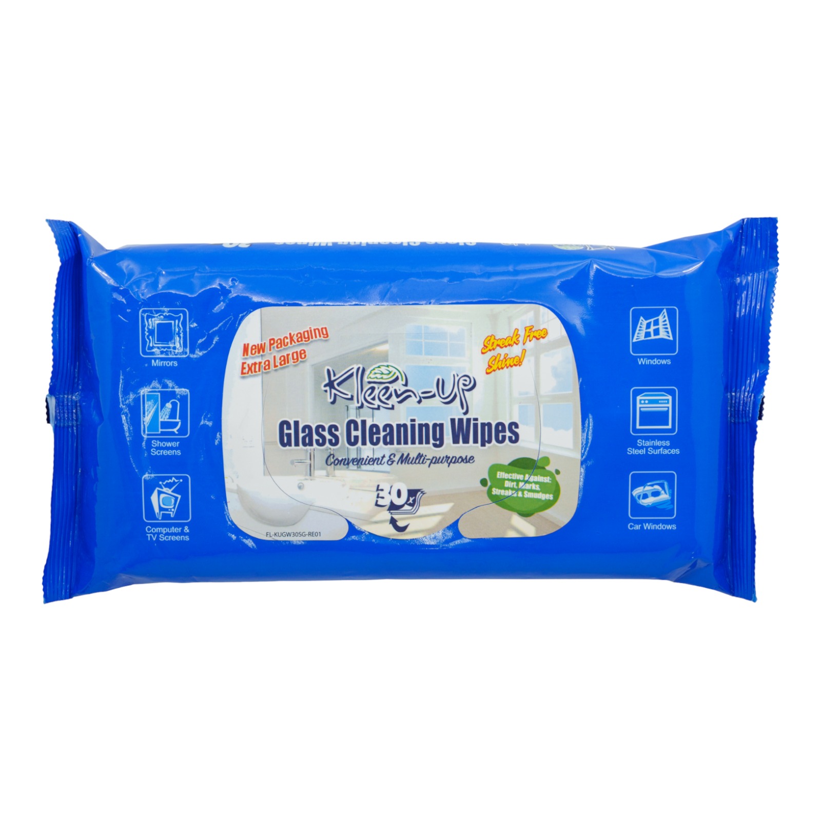 Kleen-Up Glass Cleaning Wipes 30s