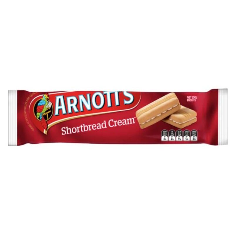 Arnott's Shortbread Cream Filled Biscuits