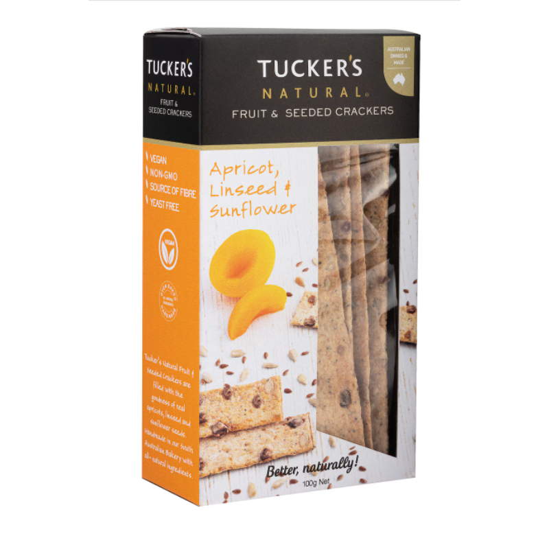 TUCKER'S Apricot Linseed Sunflower Crackers