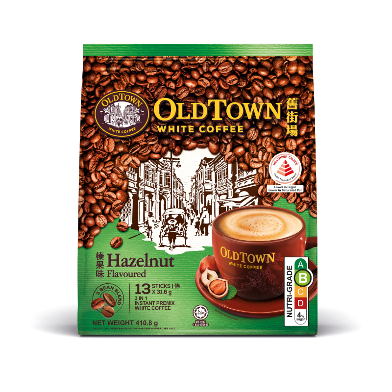 Old Town Hazelnut 3-in-1 White Coffee