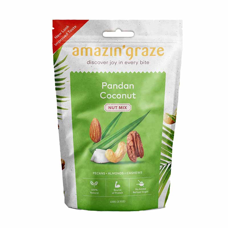 Amazin' Graze Pandan Coconut Nut Mix 100g