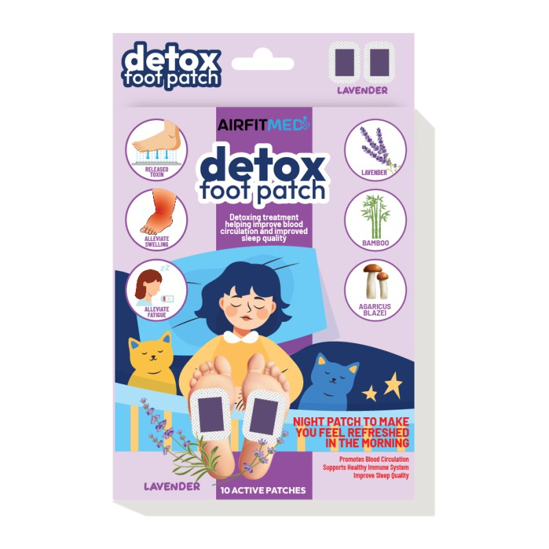 Airfitmedi Lavender Detox Foot Patches 10s