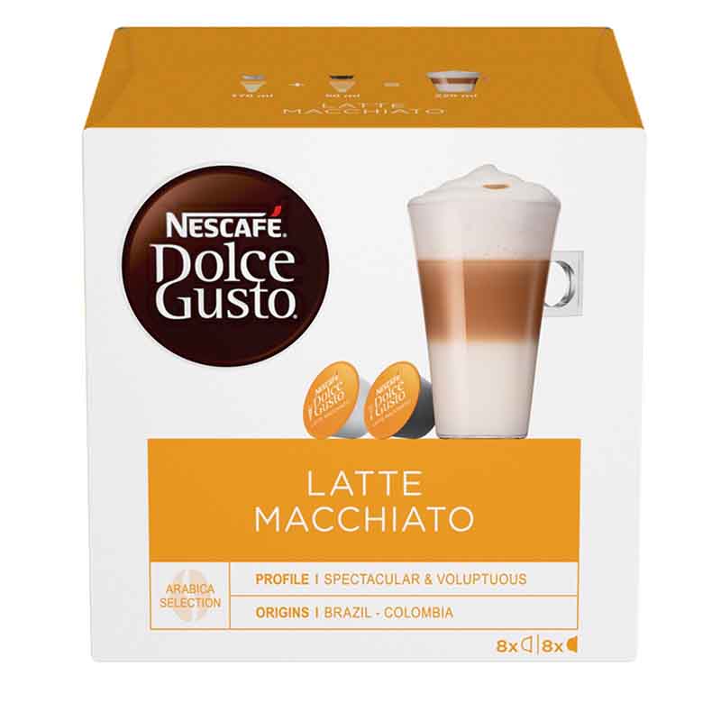 Nescafe Dolce Gusto Latte Macchiato Coffee Capsules 8s