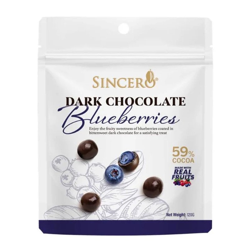 Sincero Dark Chocolate Blueberries 120g