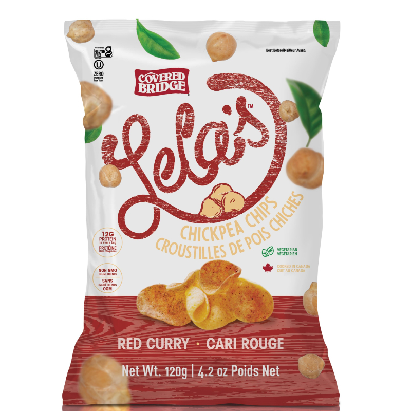 COVERED BRIDGE Lela's Red Curry Chickpea Potato Chips