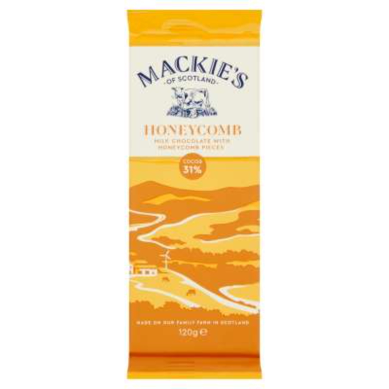MACKIE'S Honeycomb Milk Chocolate