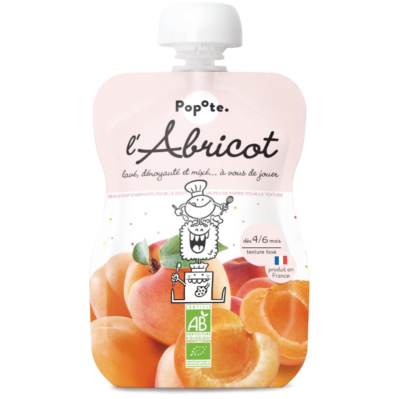 POPOTE Organic Apricot Baby Puree