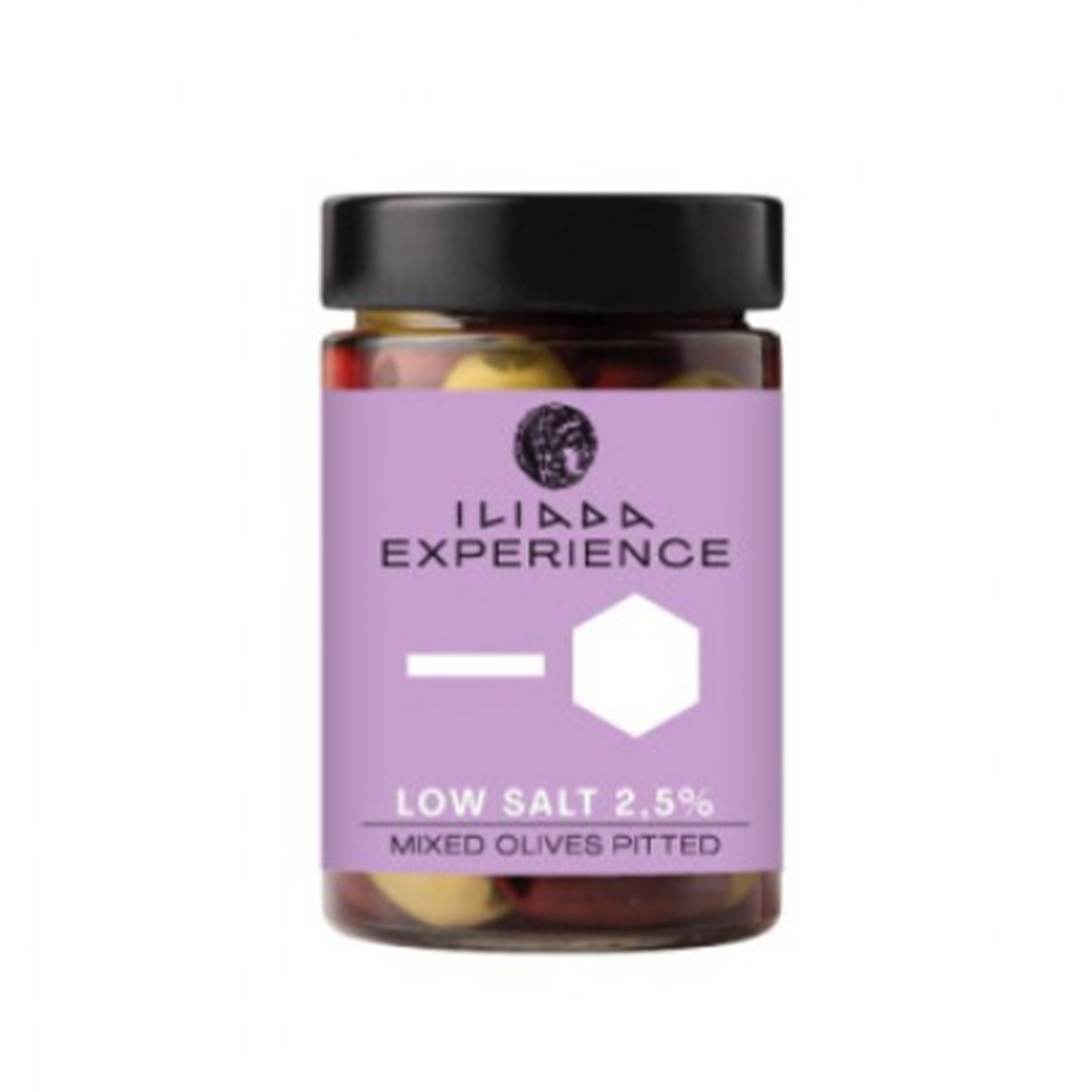 ILIADA Less Salt Mixed Pitted Olives