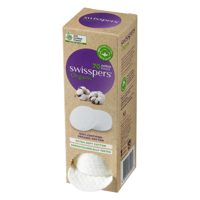 Swisspers Organic Cotton Pads 70s
