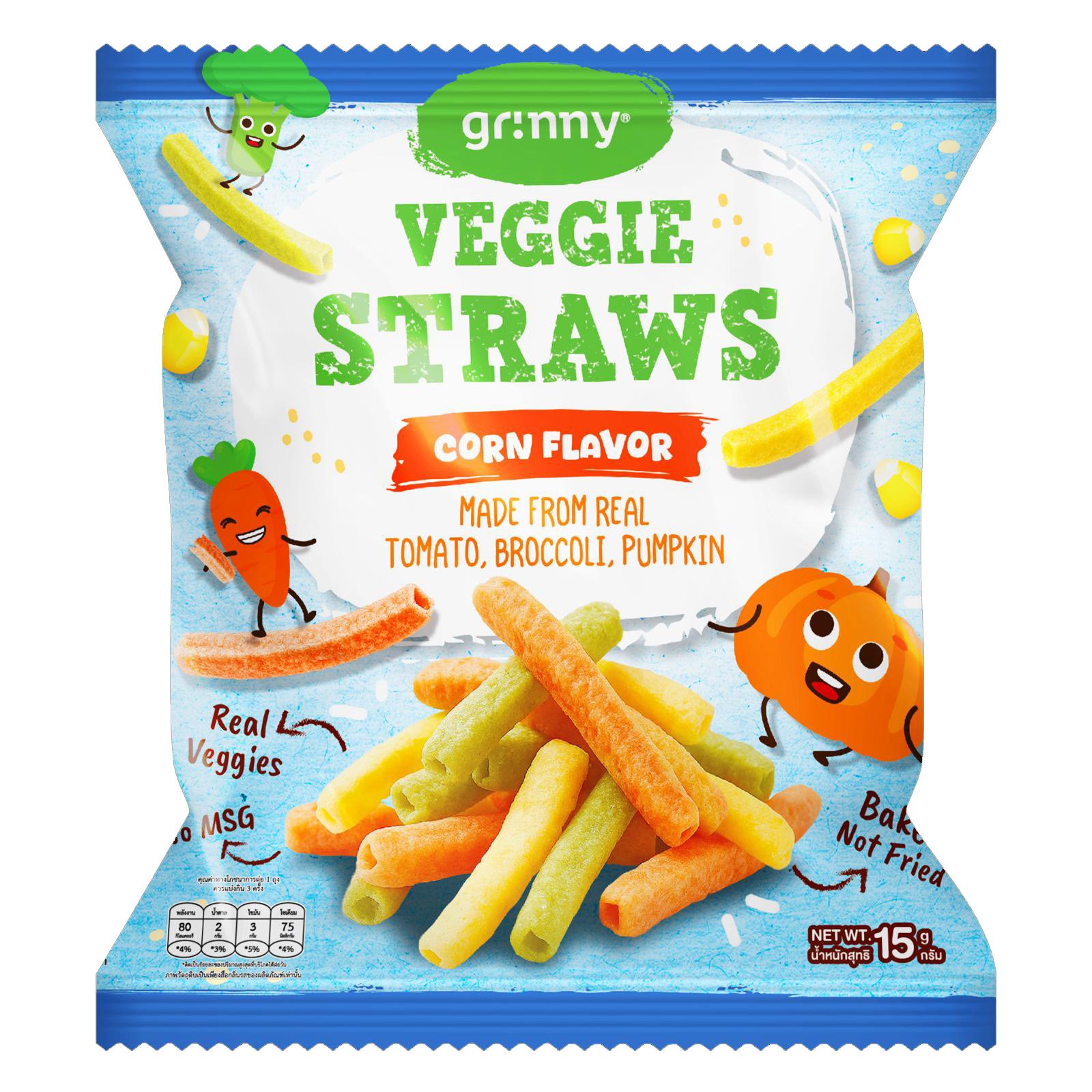 GRINNY Veggie Straw Corn