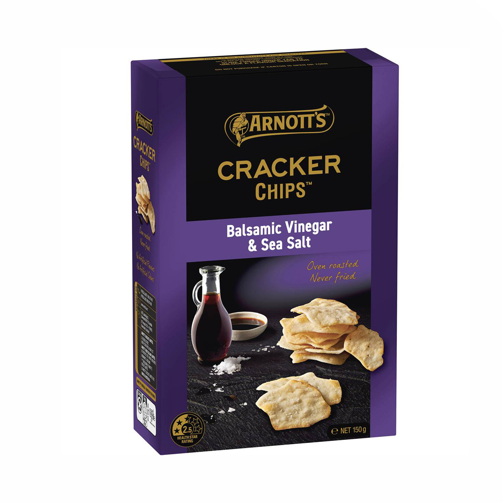 Arnott's Salt & Balsamic Vinegar Cracker Chips 150g