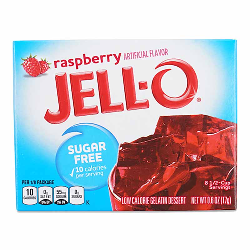 JELL-O Raspberry Gelatin Sugar Free 0.6oz