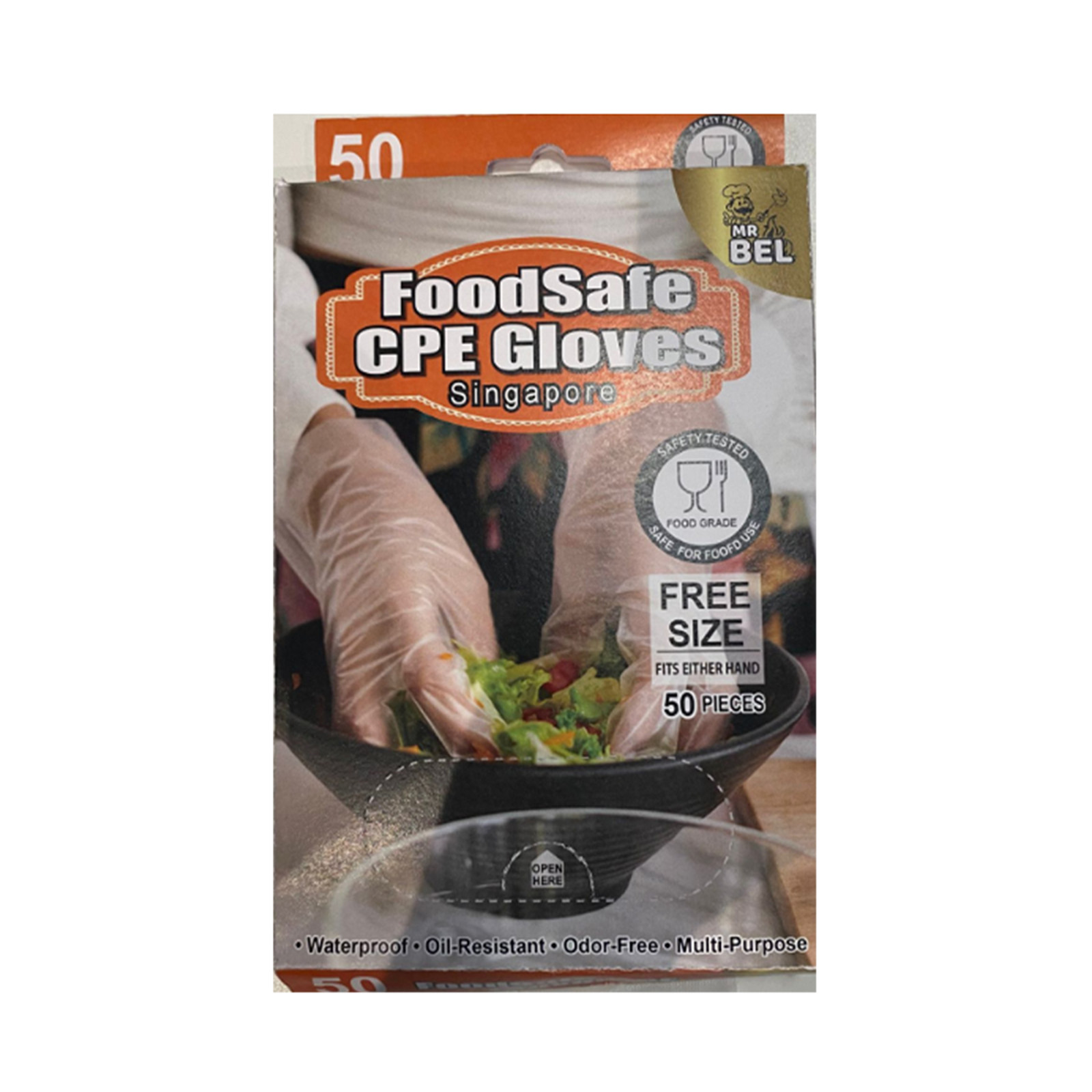 Mr Bel Food-Safe CPE Glove 50s