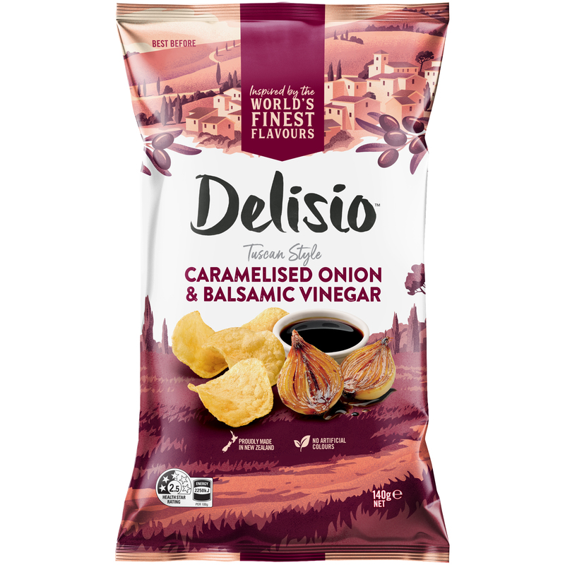 DELISIO Tuscan Caramelised Onion Potato Chips