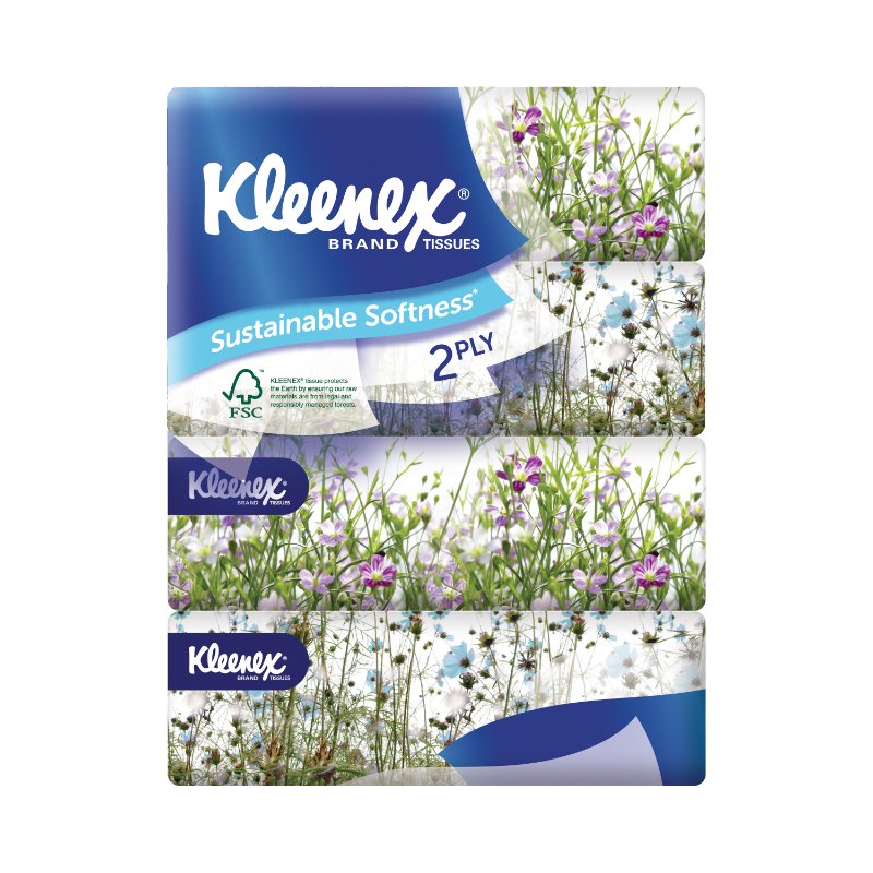 Kleenex Garden 2-Ply Facial Tissue Soft Pack