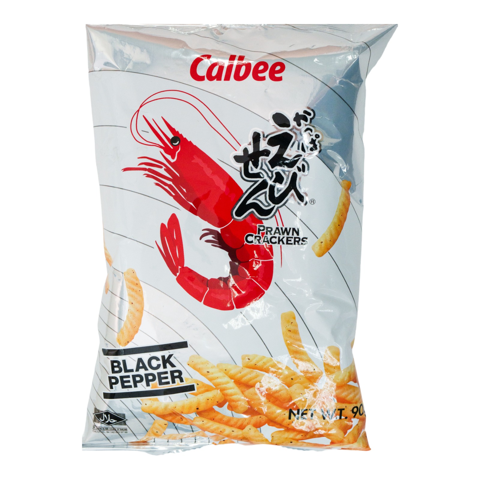 Calbee Black Pepper Prawn Crackers