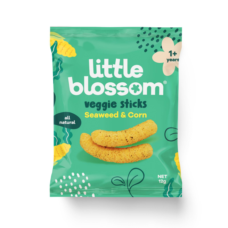 LITTLE BLOSSOM Seaweed & Corn Veggie Sticks