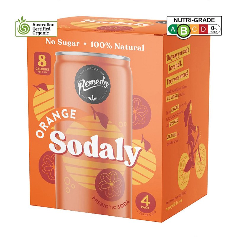 REMEDY Sodaly Blood Orange Carbonated Drink