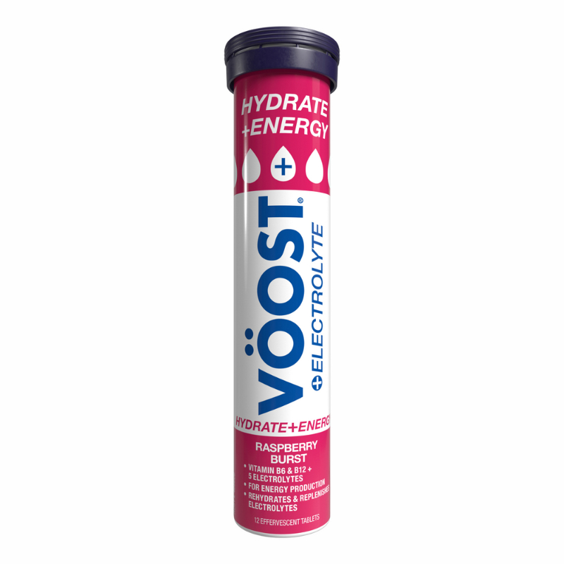 Voost Raspberry Burst Hydrate & Energy Effervescent Vitamins 12s