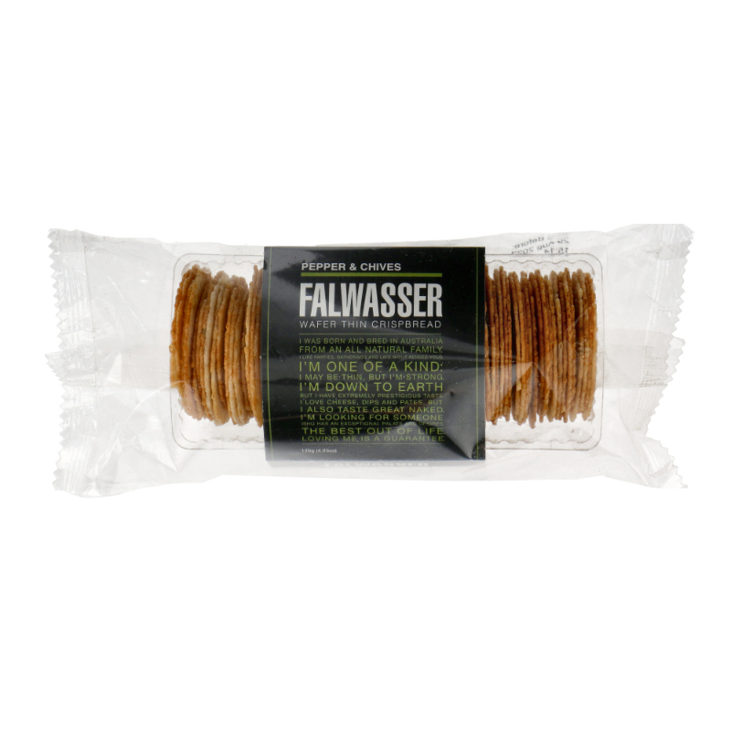 Falwasser Pepper & Chives Crispbread 120g