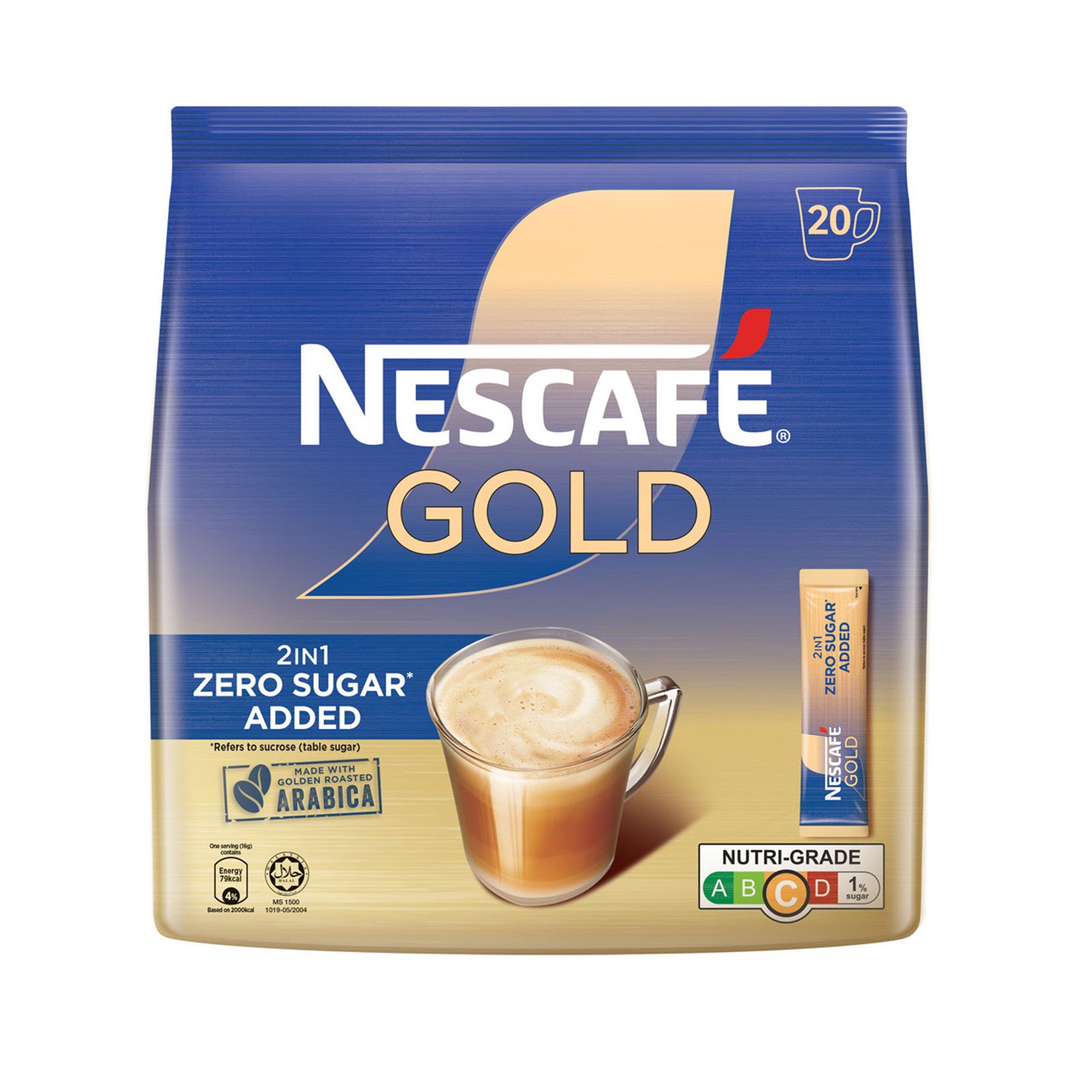 Nescafe Gold 2-in-1 Instant Coffee Sachets