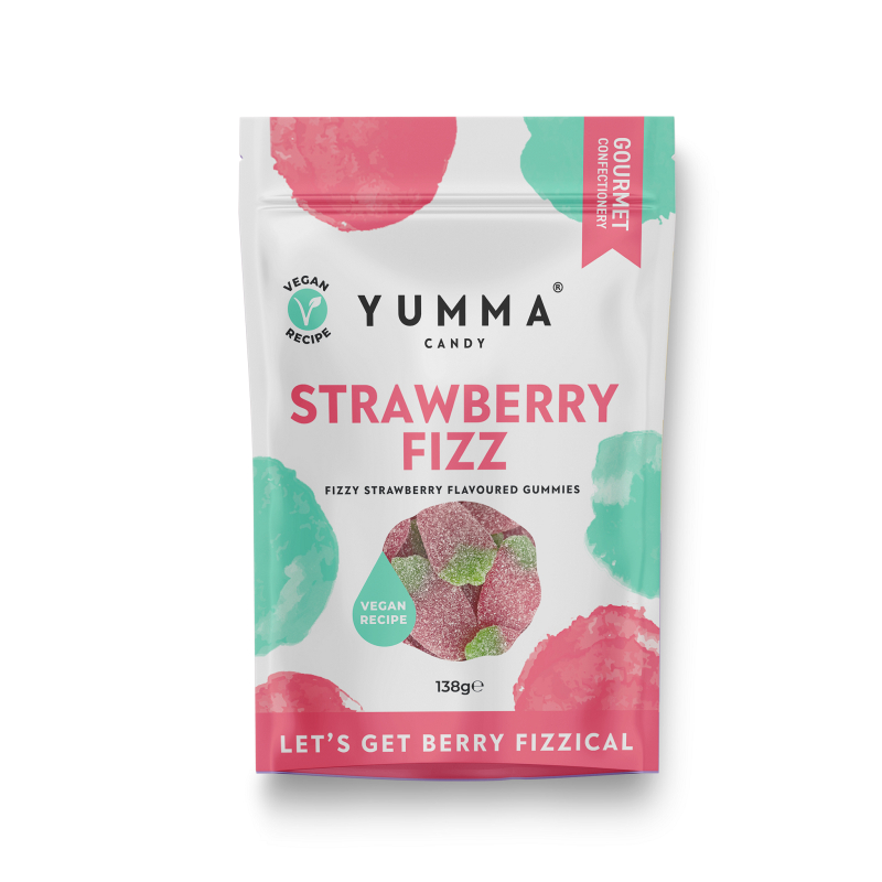YUMMA Candy Strawberry Fizz Gummy Candy