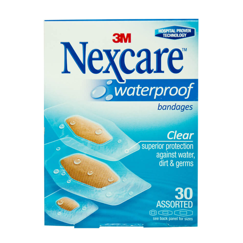 Nexcare, Waterproof Clear Bandages, 30pcs .